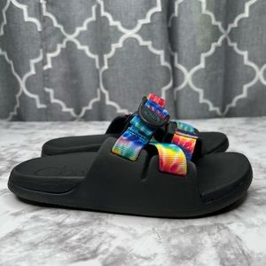 CHACO Chillos Slide Tie Dye Strappy Kids Sandals